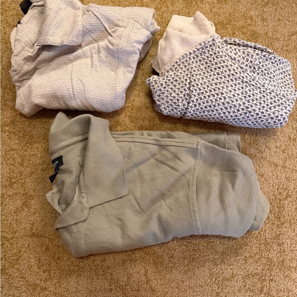 Lot Of Three (3) Polo Shirts Size Large